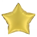 Balon foliowy Gwiazda matowa złota ozdobny 45 cm - 1