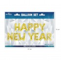 Balony foliowe napis Happy New Year złoty 40cm - 2