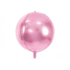 Balon foliowy kula jasny różowy - 1