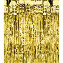 Kurtyna imprezowa z połyskującej folii złota 250cm - 1