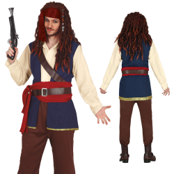 Strój przebranie dla dorosłych Pirat Kapitan - 1
