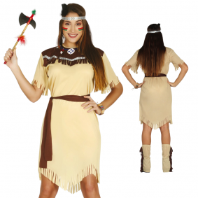Strój tunika dla dorosłych Indianka Pocahontas - 1