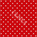 Serwetki papierowe jednorazowe czerwone w kropki 33x33cm 20szt - 1