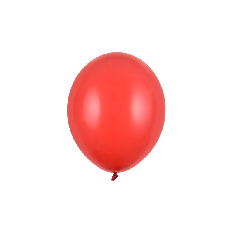 Balony lateksowe gumowe pastelowe czerwone 100szt - 1
