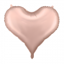 Balon foliowy w kształcie serca różowozłote matowe - 1