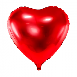 Balon foliowy serce czerwone walentynkowe 45cm - 2