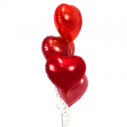 Balon foliowy serce czerwone walentynkowe 45cm - 3