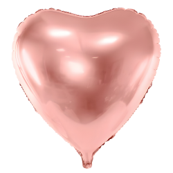 Balon foliowy duże serce rosegold Walentynki 73cm - 2
