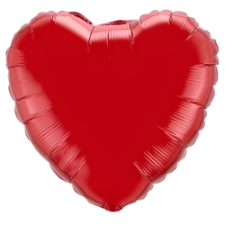 Balon foliowy serce klasyczne czerwone 45 cm - 1