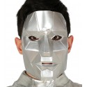 Maska geometryczna srebrna - 1