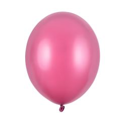 Balony lateksowe strong różowe metalik 23cm 100szt - 2