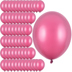 Balony lateksowe strong różowe metalik 23cm 100szt