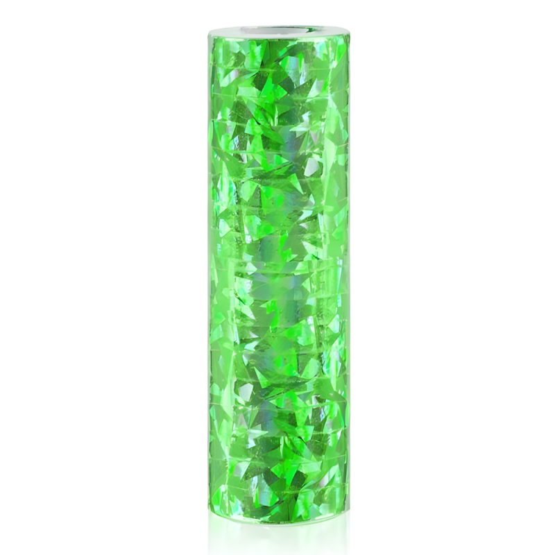 Serpentyna holograficzna metaliczna zielona 4m - 2