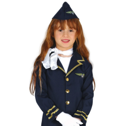 Strój dla dzieci granatowy mundur Mała Stewardessa - 2