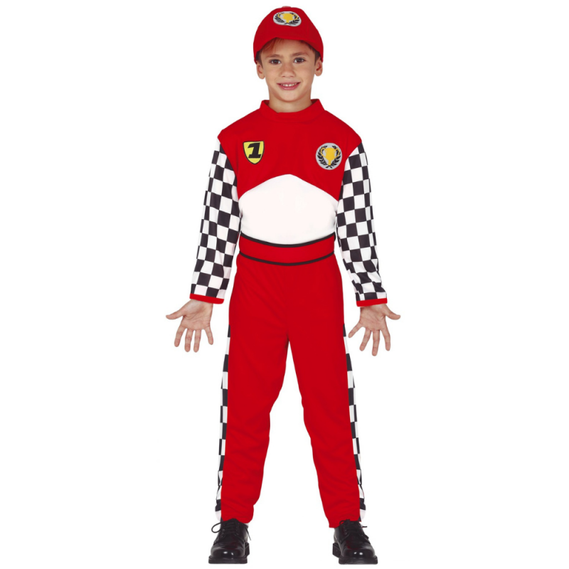 Strój dla dzieci czerwony Kierowca Formuły 1 - 2