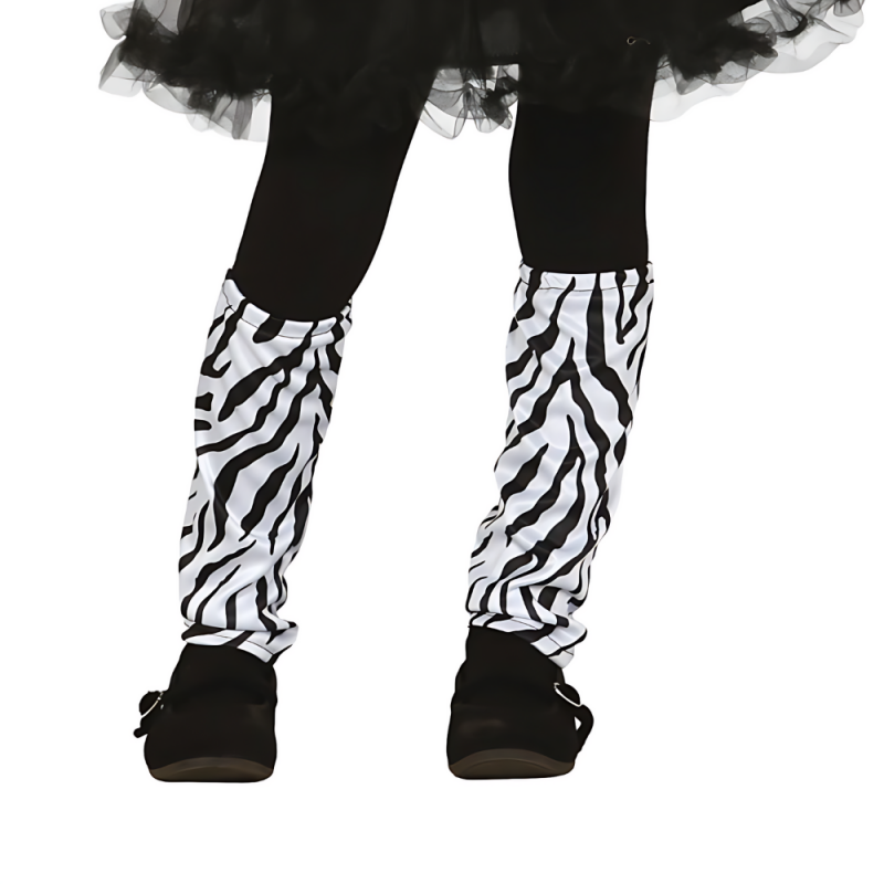 Strój dla dzieci Zebra czarno-biała sukienka - 3