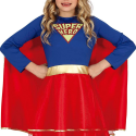Strój kostium dla dzieci Superbohaterka z peleryną - 4