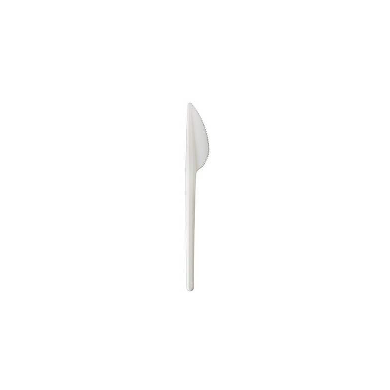 Noże białe jednorazowe plastikowe 100szt ekonomic - 2