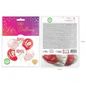 Balony biodegradowalne Walentynkowe Love 6szt - 2