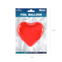 Balon foliowy serce czerwone Walentynki 45cm - 3