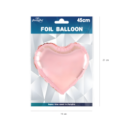 Balon foliowy serce różowe złoto Walentynki 45cm - 3