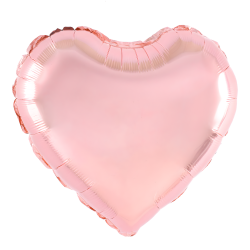 Balon foliowy serce różowe złoto Walentynki 45cm - 2