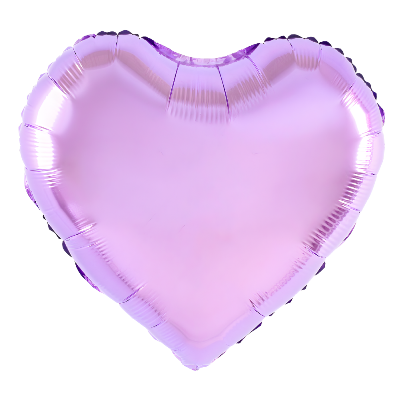 Balon foliowy serce jasnofioletowy Walentynki 45cm - 2