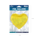 Balon foliowy serce złote holo Walentynki 45cm - 3