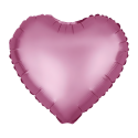 Balon foliowy serce różowy mat Walentynki 45cm - 2