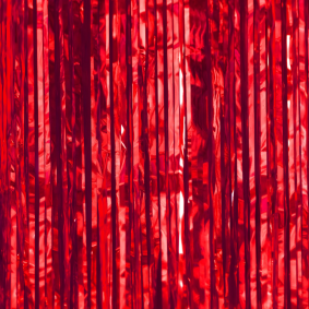 Kurtyna ścianka imprezowa foliowa czerwona 250cm - 1