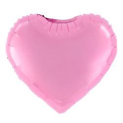 Balony foliowe serce różowe zestaw 23cm 3szt - 3