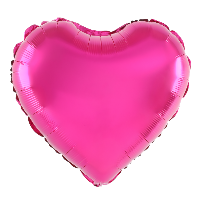 Balon foliowy serce różowy fuksja Walentynki 45cm - 2