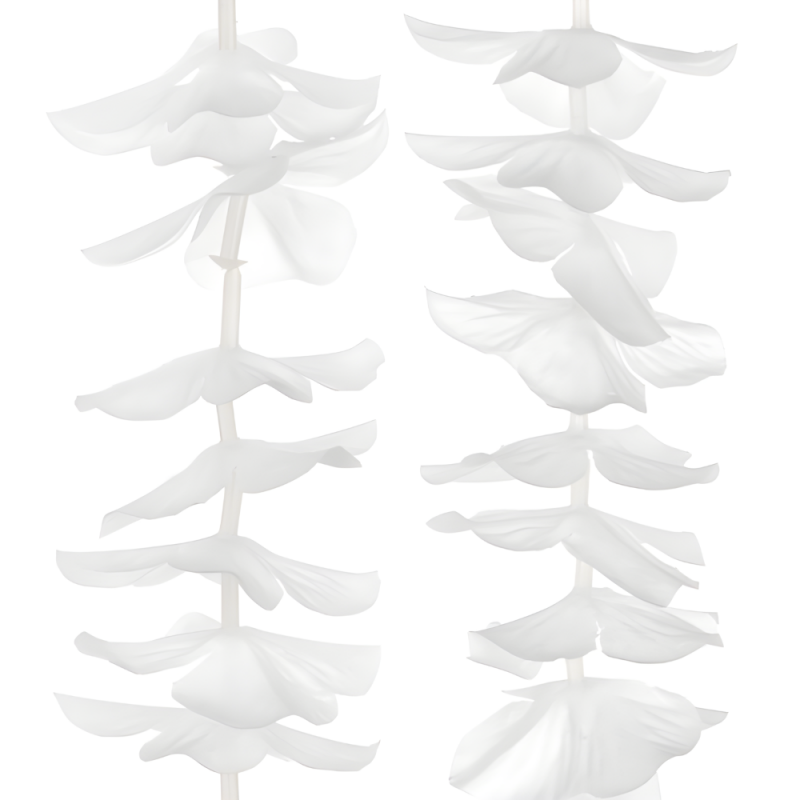 Girlanda kwiatowa biała kwiaty dekoracja kurtyna - 2