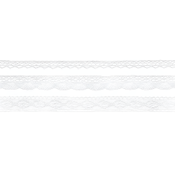 Koronka bawełniana biała dekoracyjna szpula 150cm - 2