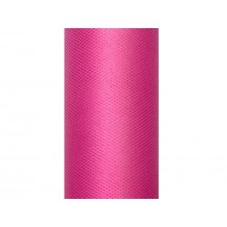 Tiul na rolce różowy dekoracyjny ozdobny 50cm x 9m