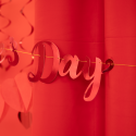 Girlanda baner Valentines Day czerwony 140cm - 5