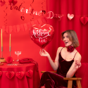 Girlanda baner Valentines Day czerwony 140cm - 6