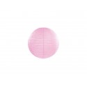 Lampion papierowy różowy dekoracja ozdoba 20cm - 1