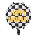 Balon foliowy Szachownica Happy Birthday 45cm - 1