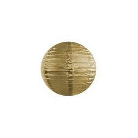 Lampion papierowy złoty ozdoba dekoracja 25cm - 1