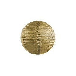 Lampion papierowy złoty ozdoba dekoracja 25cm - 1