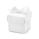Pudełka na prezent upominek białe z kokardą 10szt - 2