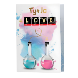 Kartka walentynkowa dla chemicznych świrów Love - 2