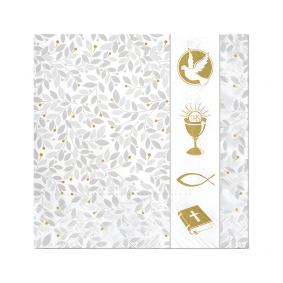 Serwetki papierowe komunijne ornamenty 20szt - 1