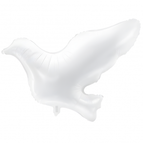 Balon foliowy ozdobny ptak gołąb biały 77 cm - 1