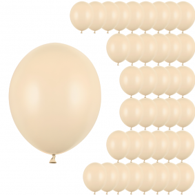 Balony lateksowe jasne kremowe małe 12cm 100szt - 1