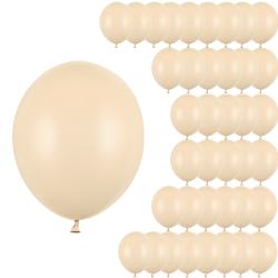 Balony lateksowe jasne kremowe małe 12cm 100szt - 1