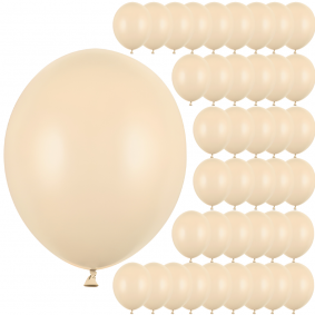 Balony lateksowe jasne kremowe duże 30cm 100szt - 1