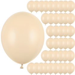 Balony lateksowe jasne kremowe duże 30cm 100szt - 1