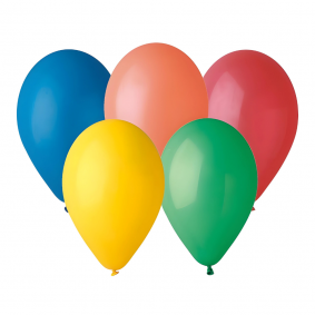 Balony lateksowe kolorowe żywe kolory 26cm 10szt - 1